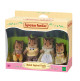 La famille Écureuil Roux de Sylvanian Family