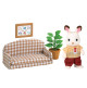 Chocolate Rabbit Father Set (Settee) - Sylvanian Families 1