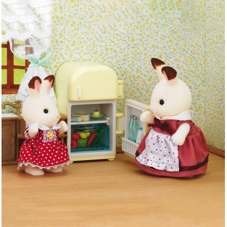 Chocolate Rabbit Mother Set (Fridge) de Sylvanian Family - 2