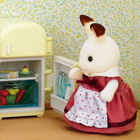 Chocolate Rabbit Mother Set (Fridge) de Sylvanian Family - 3
