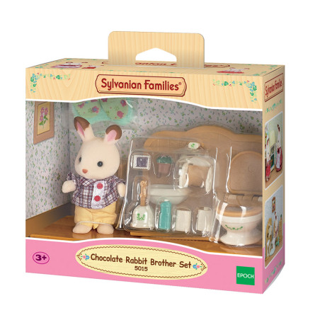 Chocolate Rabbit Brother Set (Washroom) de Sylvanian Family