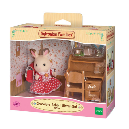 Chocolate Rabbit Sister Set (Desk) de Sylvanian Family