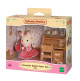 Chocolate Rabbit Sister Set (Desk) - Sylvanian Families 0