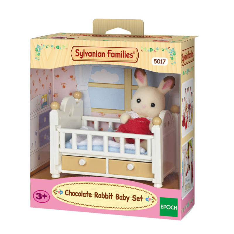 Chocolate Rabbit Baby Set (Baby Bed)