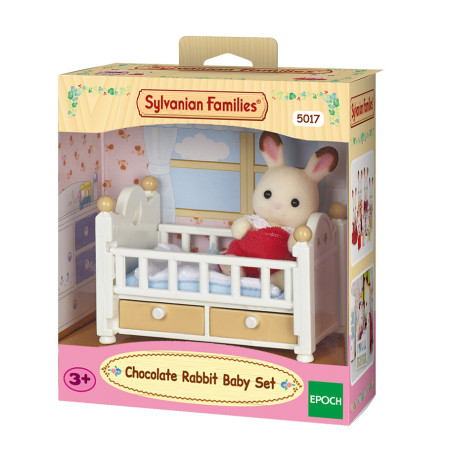 Chocolate Rabbit Baby Set (Baby Bed) de Sylvanian Family