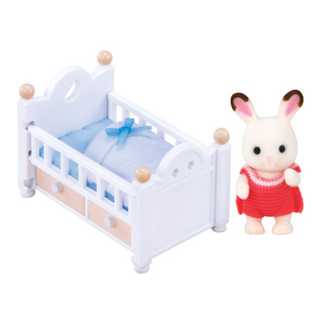 Chocolate Rabbit Baby Set (Baby Bed) de Sylvanian Family - 1