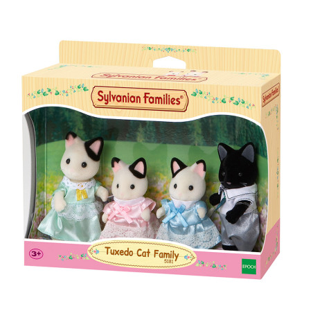 Tuxedo Cat Family de Sylvanian Family