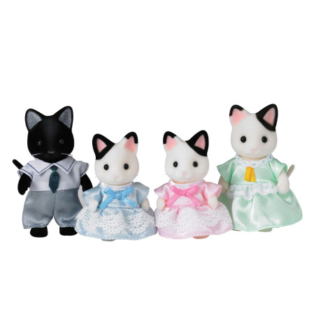 Tuxedo Cat Family de Sylvanian Family - 1