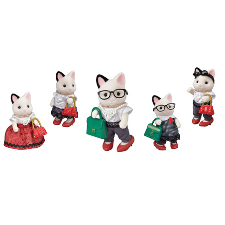 Fashion Play Set Town Girl Series - Tuxedo Cat- de Sylvanian Family - 2