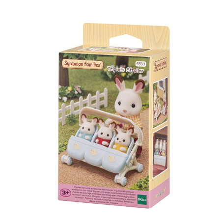 Triplets Stroller de Sylvanian Family