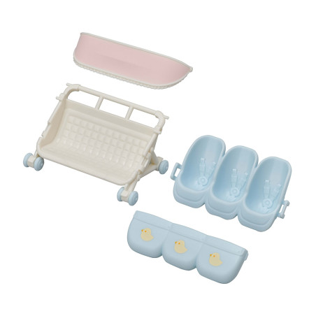 Triplets Stroller de Sylvanian Family - 1