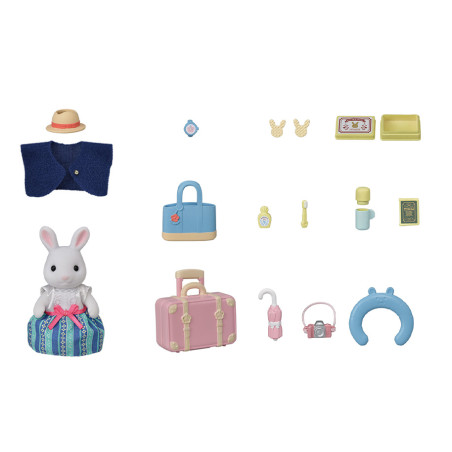 Weekend Travel Set -Snow Rabbit Mother- de Sylvanian Family - 1