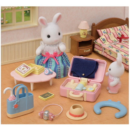 Weekend Travel Set -Snow Rabbit Mother- de Sylvanian Family - 5
