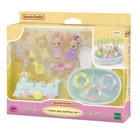 Triplets Baby Bathtime Set de Sylvanian Family