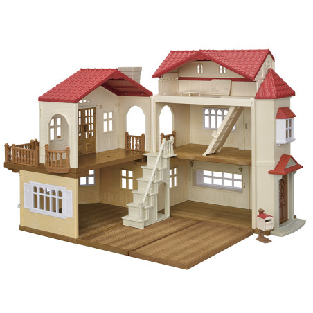 La grande maison éclairée et sa pièce secrète de Sylvanian Family - 2