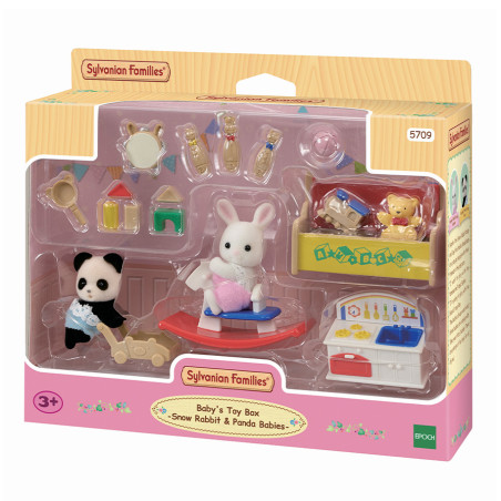 Baby's Toy Box -Snow Rabbit & Panda Babies- de Sylvanian Family