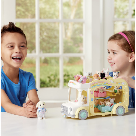 Rainbow Fun Nursery Bus de Sylvanian Family - 6