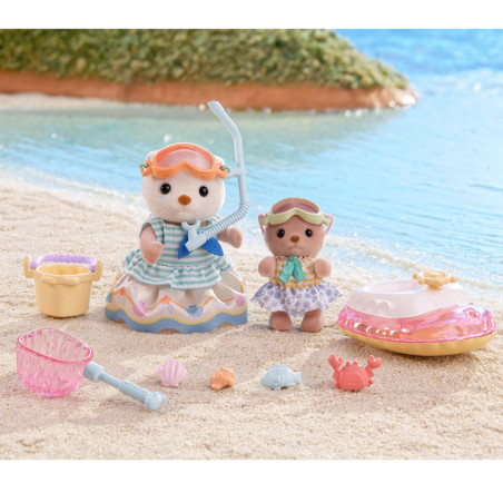 Sea Otter Sisters-Splashy Snorkel Set- de Sylvanian Family - 4