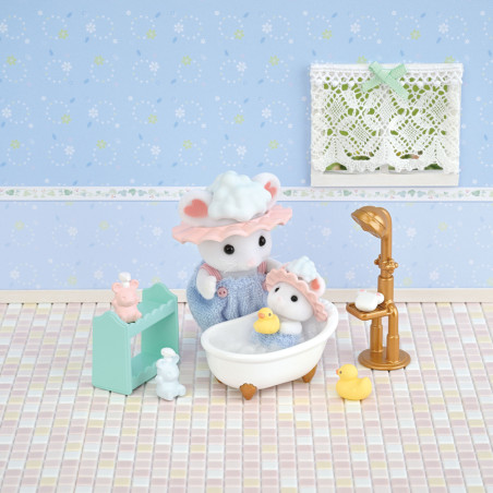 Bath Time Bubble Siblings de Sylvanian Family - 5