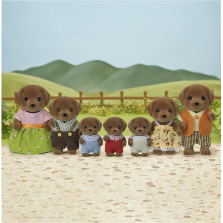 Chocolate Labrador Family de Sylvanian Family - 3