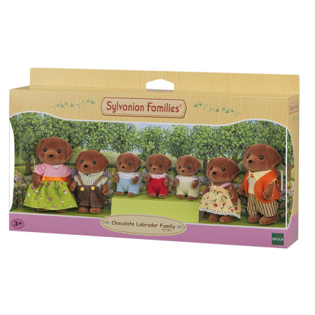 Chocolate Labrador Family de Sylvanian Family